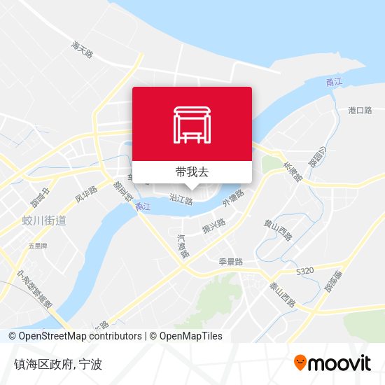 镇海区政府地图