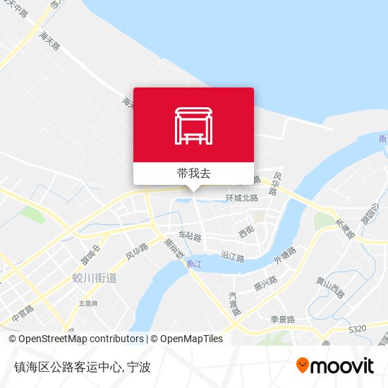 镇海区公路客运中心地图