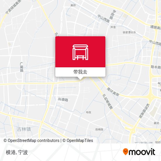 横港地图