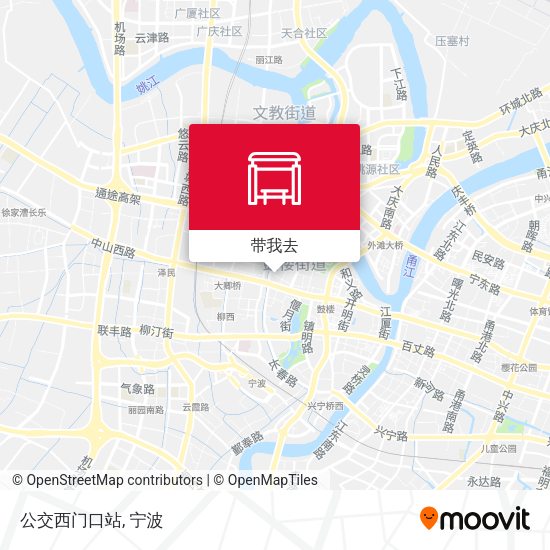公交西门口站地图