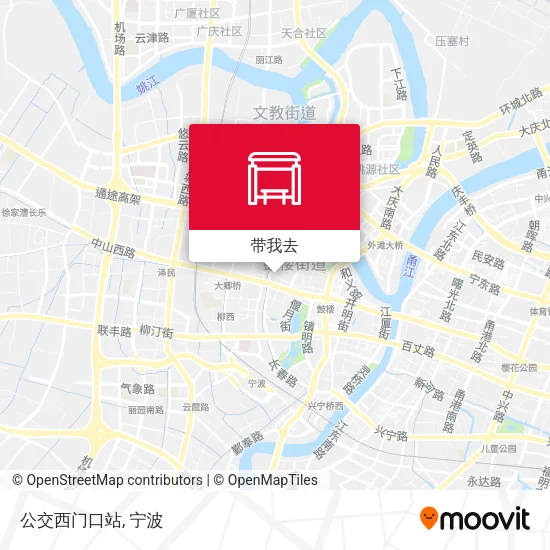 公交西门口站地图