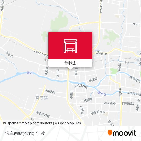 汽车西站(余姚)地图