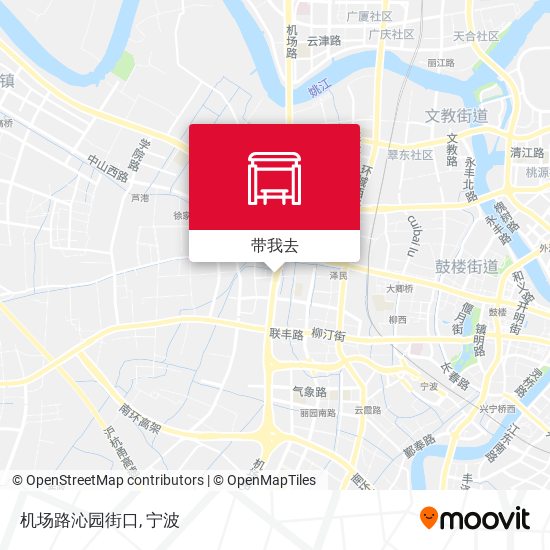 机场路沁园街口地图