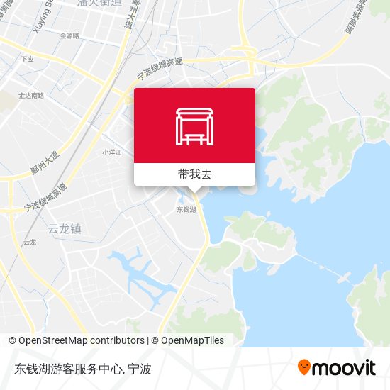 东钱湖游客服务中心地图
