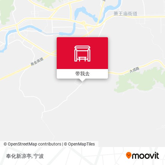 奉化新凉亭地图