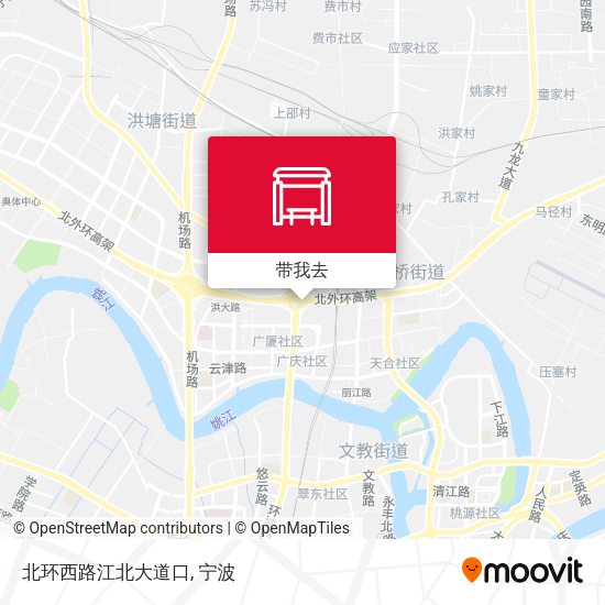 北环西路江北大道口地图