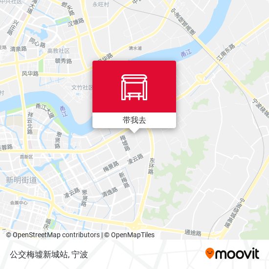 公交梅墟新城站地图