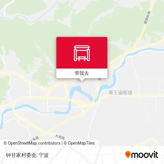 钟甘家村委会地图