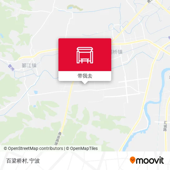 百梁桥村地图