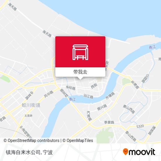 镇海自来水公司地图