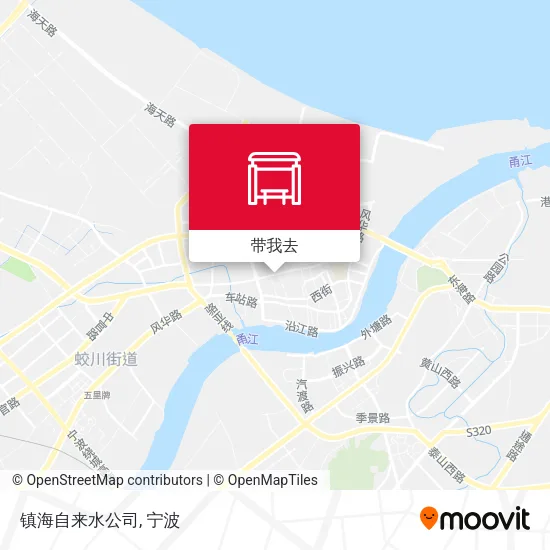 镇海自来水公司地图