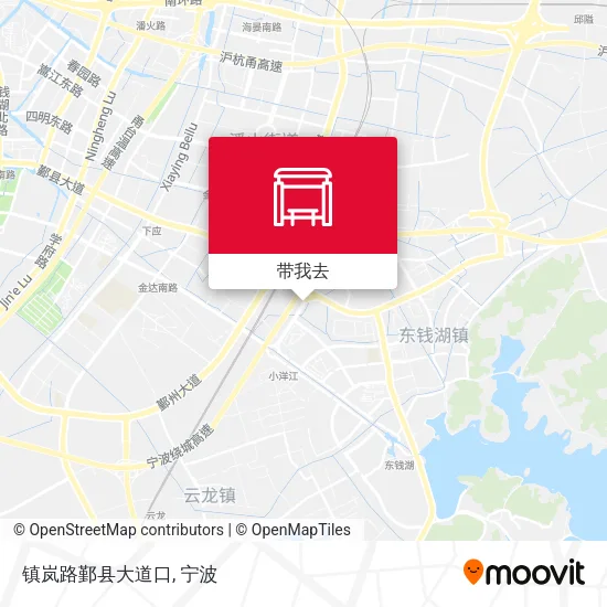 镇岚路鄞县大道口地图