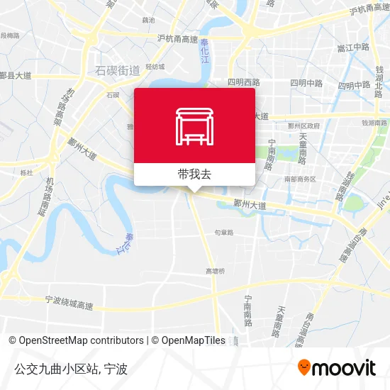 公交九曲小区站地图