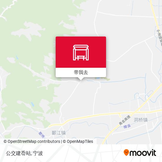 公交建岙站地图