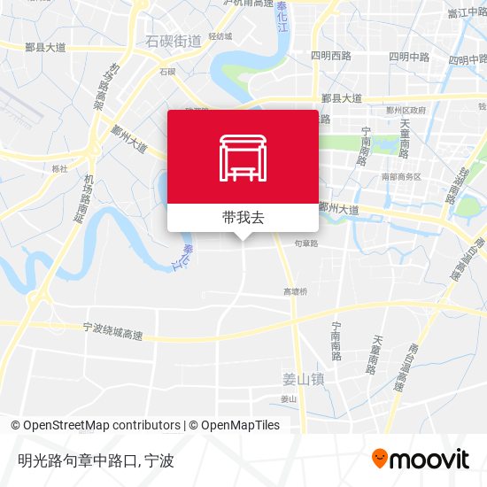 明光路句章中路口地图