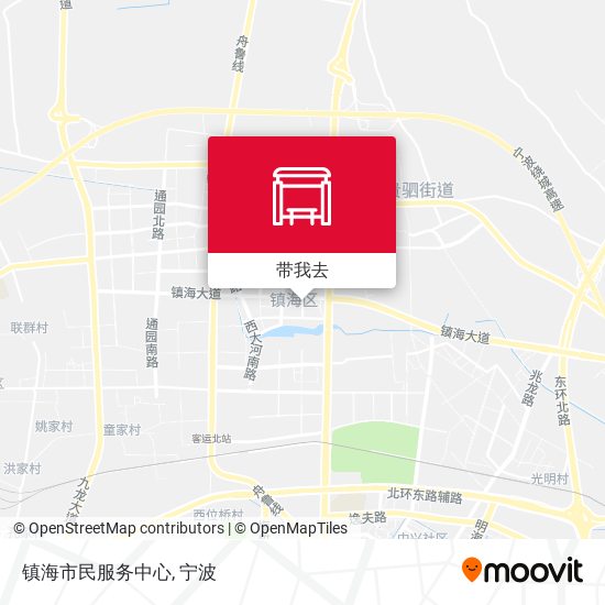 镇海市民服务中心地图