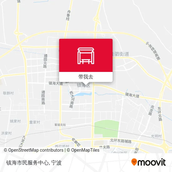 镇海市民服务中心地图