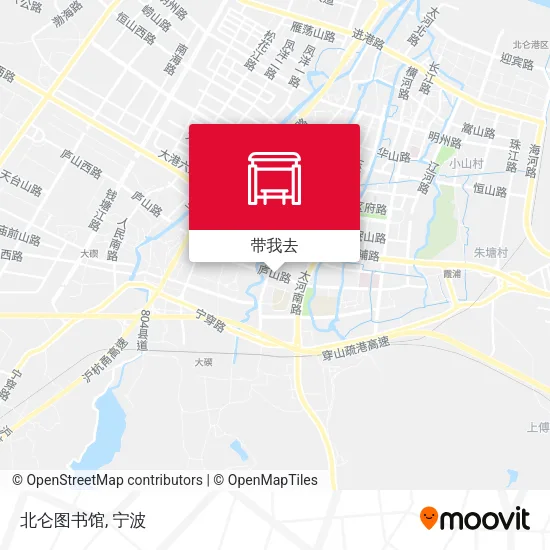 北仑图书馆地图