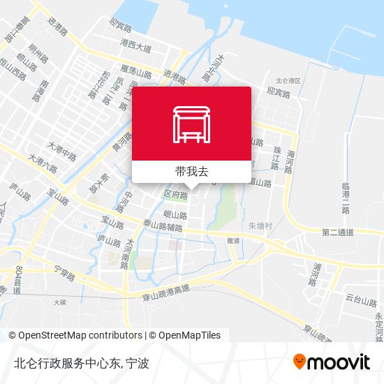 北仑行政服务中心东地图