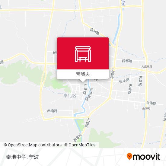 奉港中学地图