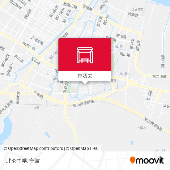 北仑中学地图