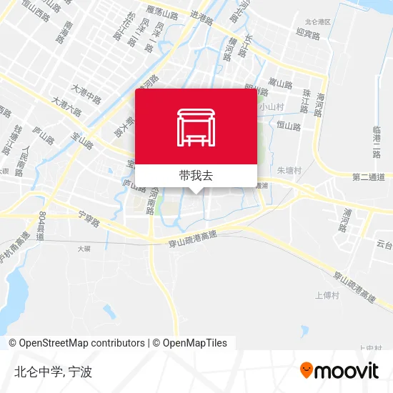 北仑中学地图