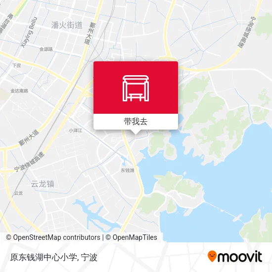 原东钱湖中心小学地图