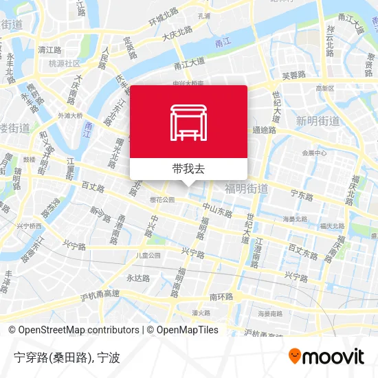 宁穿路(桑田路)地图