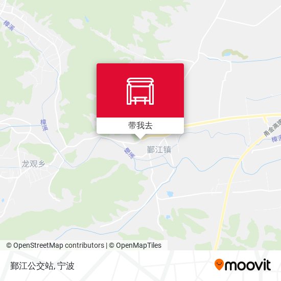 鄞江公交站地图