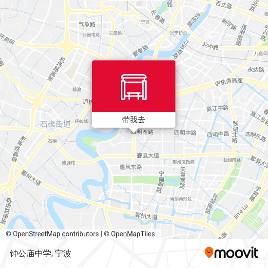 钟公庙中学地图