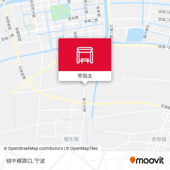 镇中横路口地图