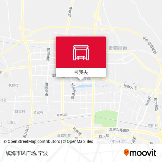 镇海市民广场地图