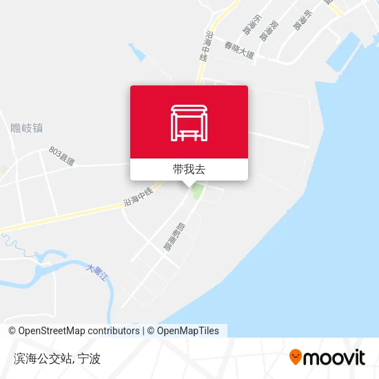 滨海公交站地图