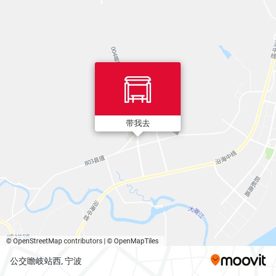 公交瞻岐站西地图