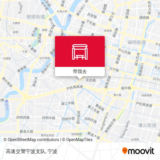 高速交警宁波支队地图