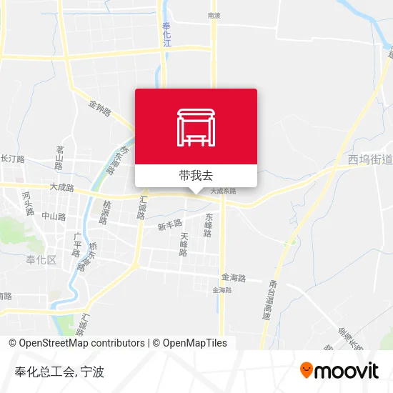奉化总工会地图