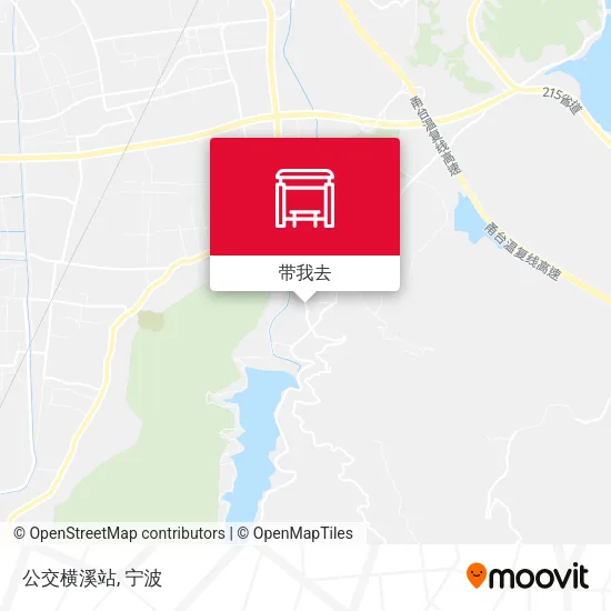 公交横溪站地图