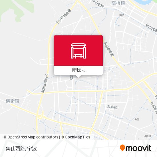 集仕西路地图