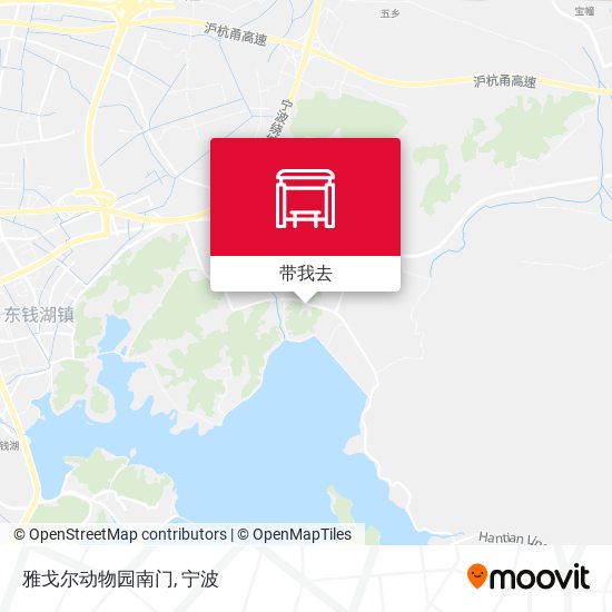 雅戈尔动物园南门地图