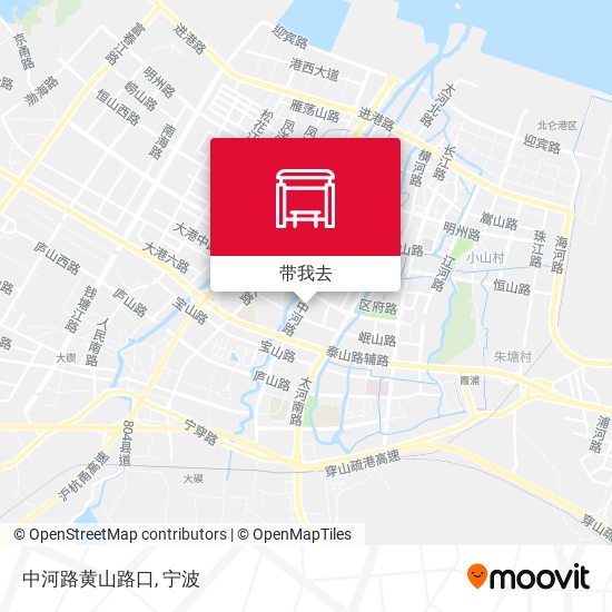 中河路黄山路口地图