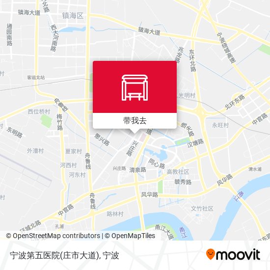 宁波第五医院(庄市大道)地图