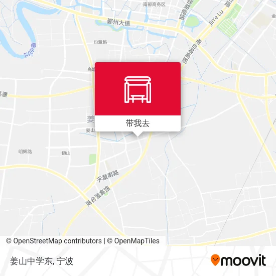姜山中学东地图