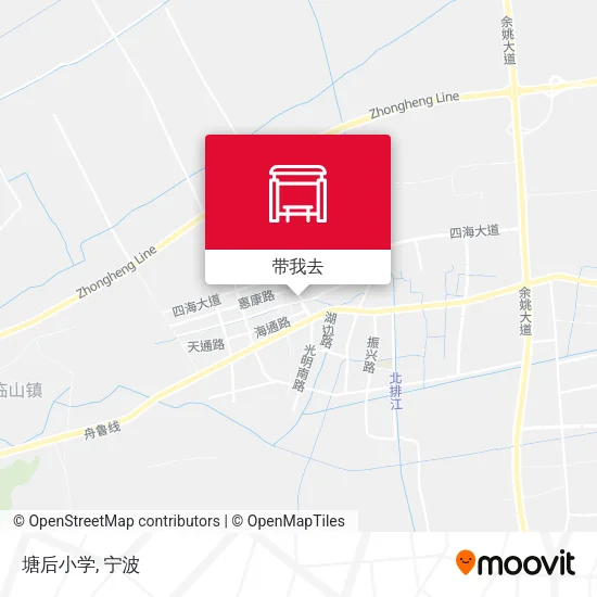 塘后小学地图