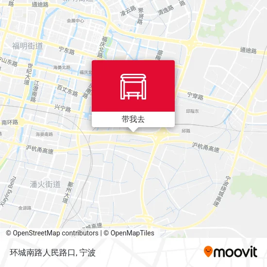 环城南路人民路口地图