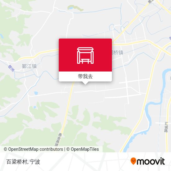 百梁桥村地图