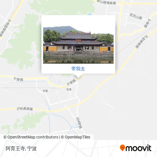 阿育王寺地图