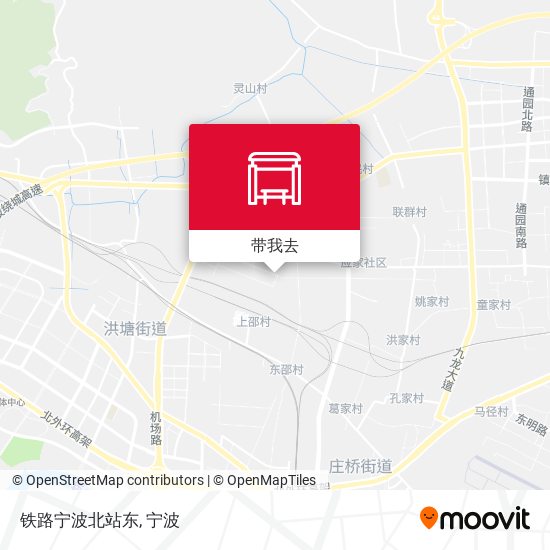 铁路宁波北站东地图