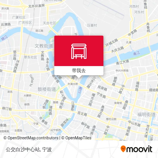 公交白沙中心站地图