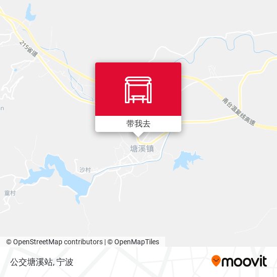 公交塘溪站地图