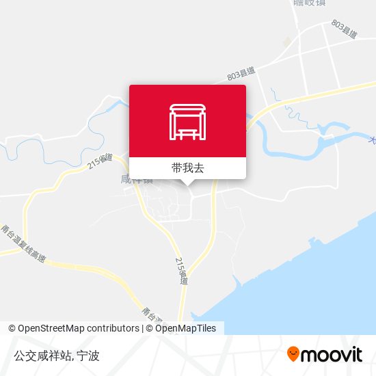 公交咸祥站地图